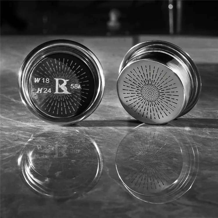 Canastas de filtro de café espresso BANLEE Precisión 58mm Bol de extracción de polvo de máquina de café Mango 24g (SIN certificación FDA)