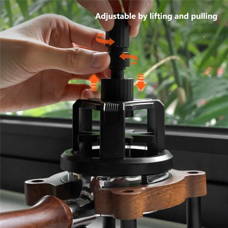 Outil de distribution de café 53mm Distributeur d'aiguille à espresso Rotary Leveler (SANS certification FDA)