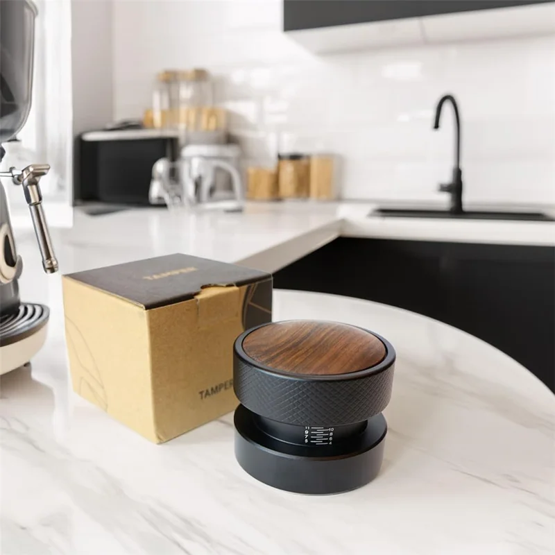 Calcador de Café com Rosca Autoajustável, Calibrado por Gravidade, Distribuidor de Espresso em Aço Inoxidável 304 (Sem BPA, Sem FDA) - 51mm