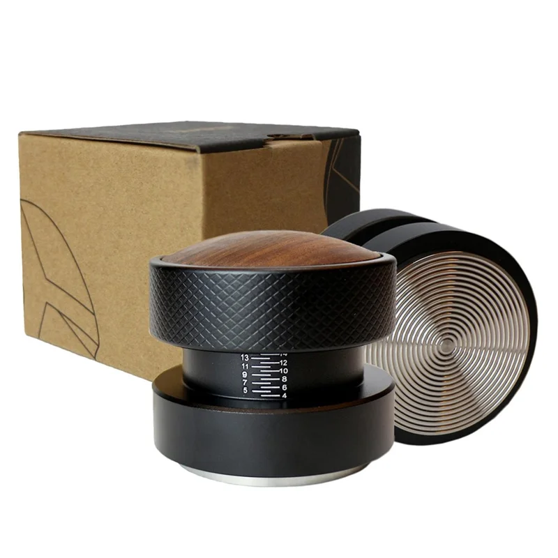 Calcador de Café com Rosca Autoajustável, Calibrado por Gravidade, Distribuidor de Espresso em Aço Inoxidável 304 (Sem BPA, Sem FDA) - 51mm