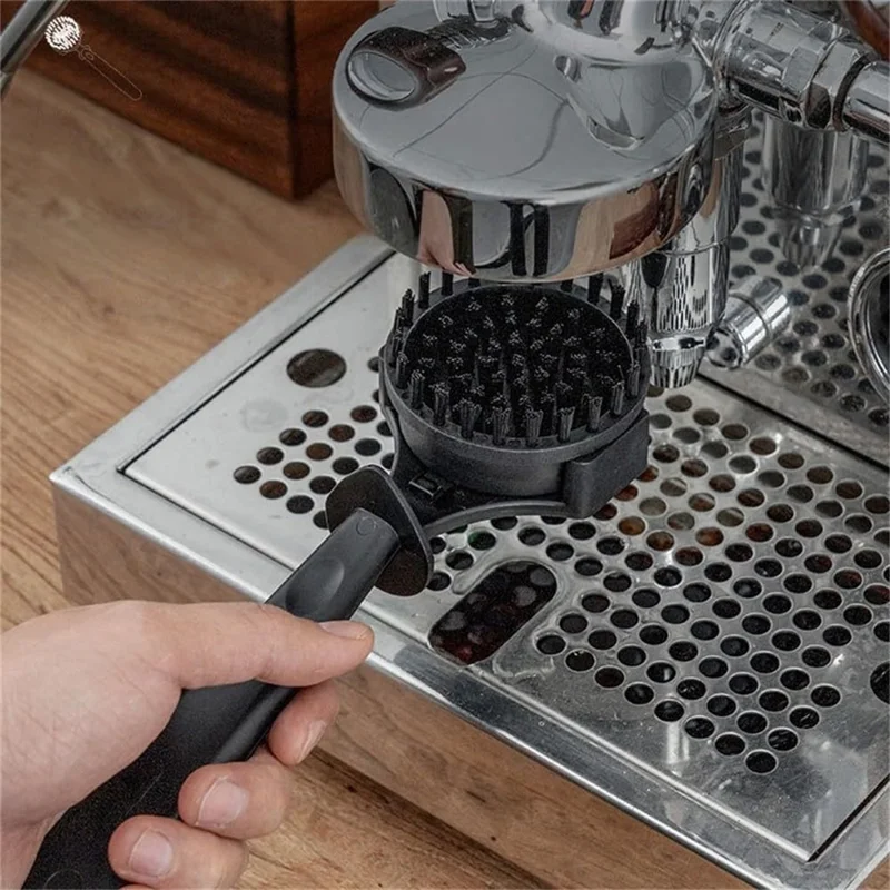Máquina de Espresso Cepillo de Limpieza 58 mm Cerdas de Nailon Herramienta de Limpieza para Cabezal de Café