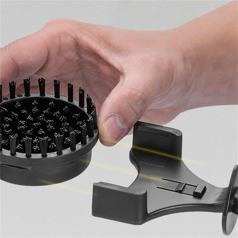 Machine à expresso Brosse de nettoyage 51 mm Poils de nylon Outil de nettoyage de la tête de brassage de la cafetière