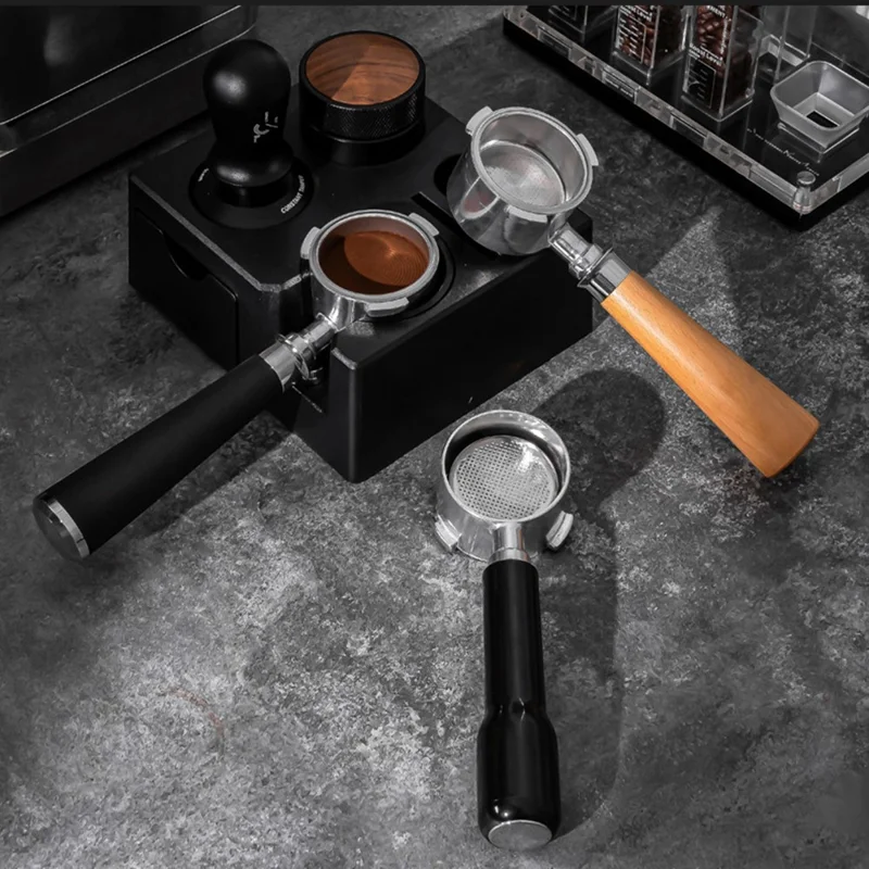 Delonghi EC680 / EC685 Machine à café Portafiltre sans fond en alliage d'aluminium de 51 mm avec poignée en silicone (sans BPA, sans FDA)