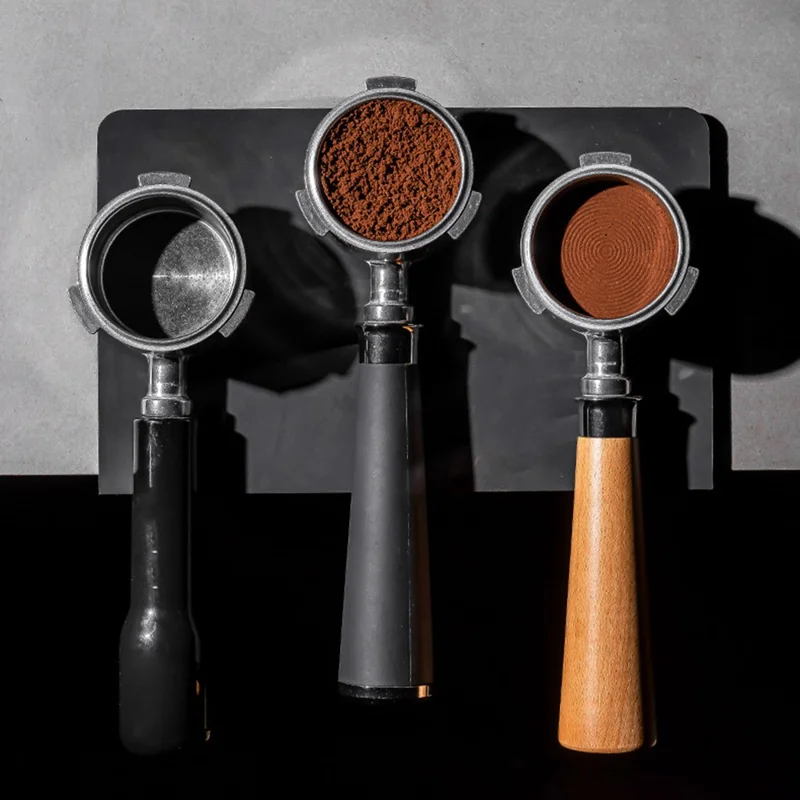 Delonghi EC680 / EC685 Machine à café Portafiltre sans fond en alliage d'aluminium de 51 mm avec poignée en silicone (sans BPA, sans FDA)