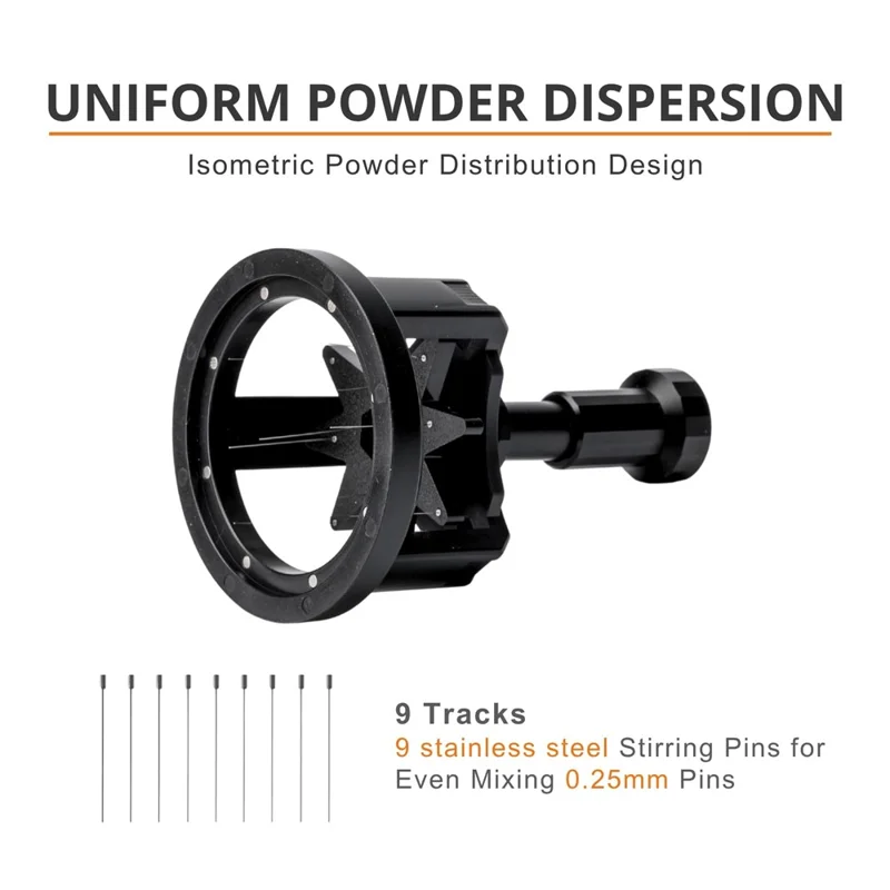 Coffee Distribution Tool Magnetic Base Adjustable Depth Needle Espresso Powder Distributor (BPA-Free, No FDA) - 51mm