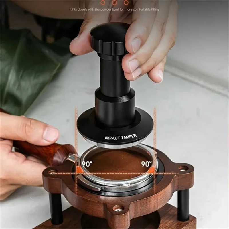 Distributeur de café de 53 mm, tasseur à ressort réglable avec nivellement d'espresso (sans BPA, non FDA)