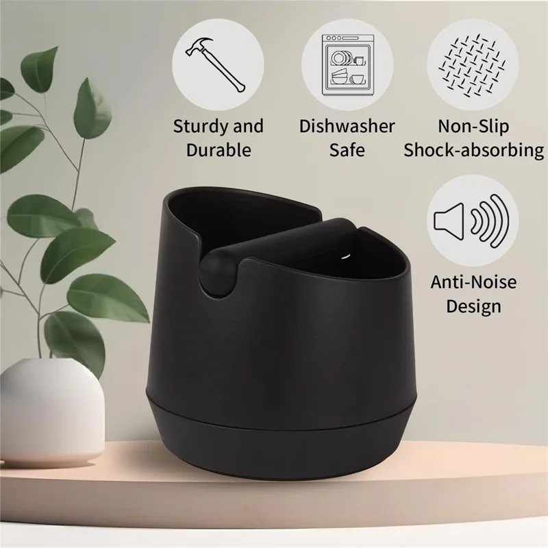 Coffee Knock Box ABS Removable Knock Bar 6.6 Inch Barista Espresso Grounds Container