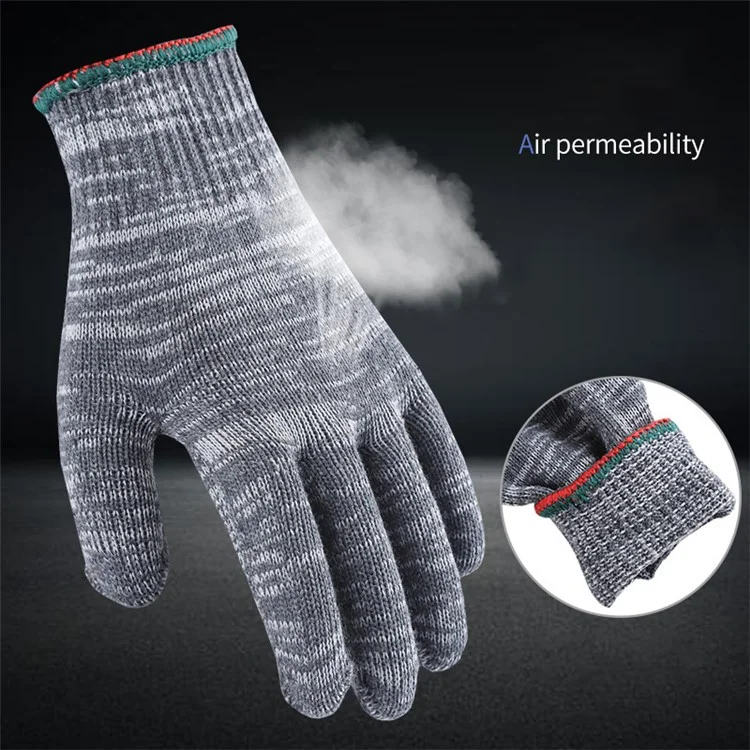 12 Pairs / Pack Nylon Work Safety Gloves Thickened Car Repairing Stretchy Gloves