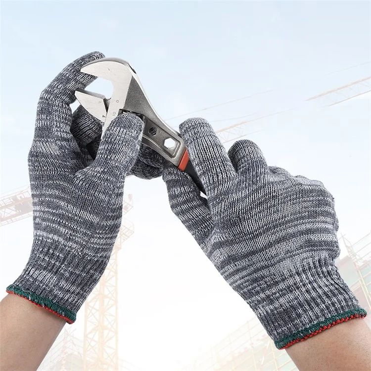 12 Pairs / Pack Nylon Work Safety Gloves Thickened Car Repairing Stretchy Gloves