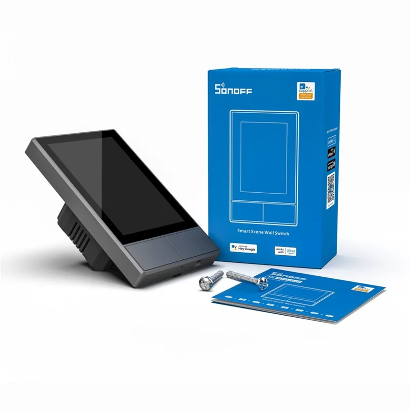 SONOFF NSPanel WiFi Smart Szenenwall-Schalter 2-Schalter-Panel Kabelloser Touchscreen-Steuerung für Smarttemperatur-Funktion - US-Stecker 