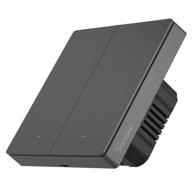 SONOFF M5-2C-86 Smart WiFi Wall Switch Light Switch 2-Gang Voice Control Physical Keys Operation - UK Plug