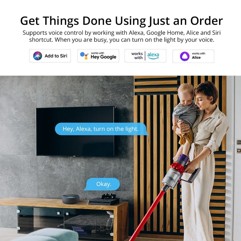 Sonoff M5-3C-80 Smart Wi-fi Wi-fi Swell Switch Беспроводной Выключатель Света 3-й Управление Приложением 3-Gang Отдельный Сенсорный Переключатель - Великобритания