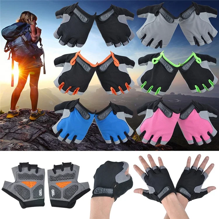 un Par de Guantes de Medio Dedo en Bicicleta de Montaña Motocicleta Para Montar Guantes Todoterreno - Negro/tamaño: M