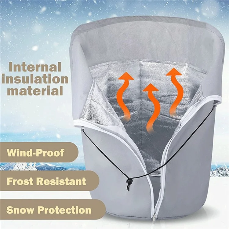 45x50cm Winter Plant Pot Protection Bag Flower Pot Cover with Drawstring and Zipper