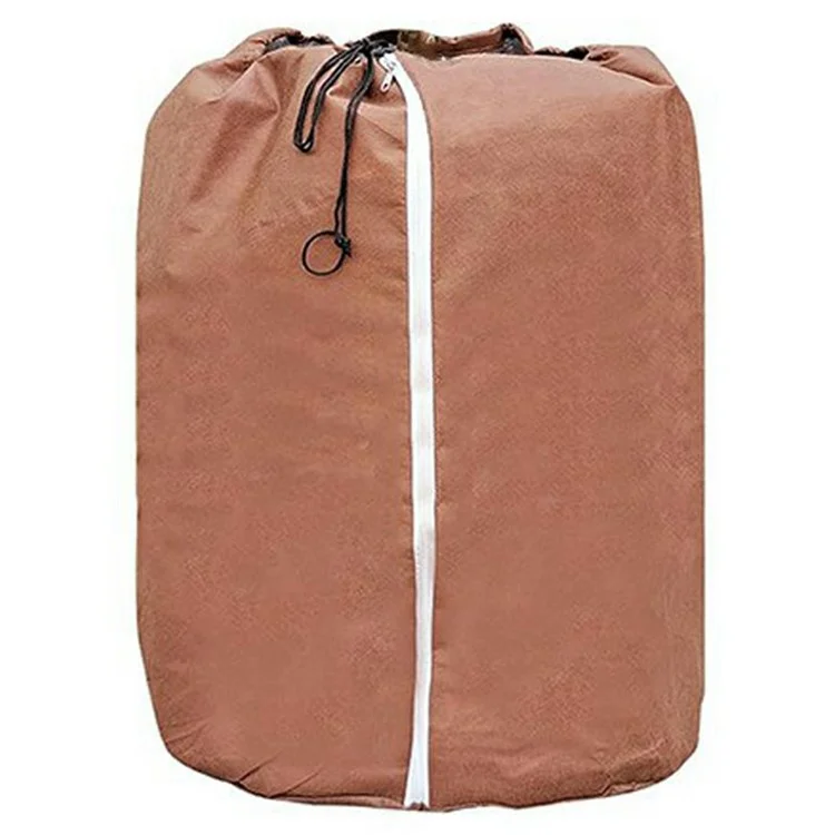 Plant Pot Cover Winter Protection Bag Frost Guard Cover with Zipper Drawstring, 45x50cm
