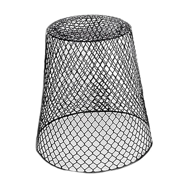 Protecteur de Pot de Jardin 10Pcs Cloche en Fil Métallique Outil de Culture de Semis pour la Croissance des Plantes - Noir