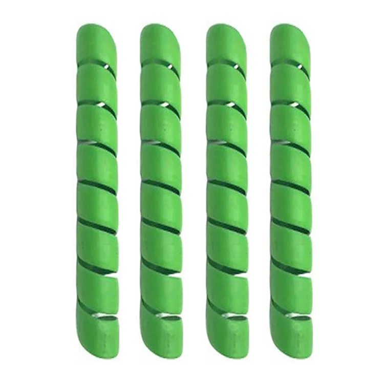 4Pcs Tree Trunk Protector Spiral Wrap Guard Anti Squirrel Mouse Gnawing PC Tree Shield for Outdoor Plant - Green