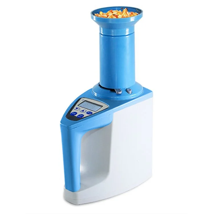 LDS-1G Grain Moisture Meter High Precision Automatic Digital Grain Corn Rice Wheat Moisture Humidity Gauge (BPA Free, No FDA) - Blue / EU Plug