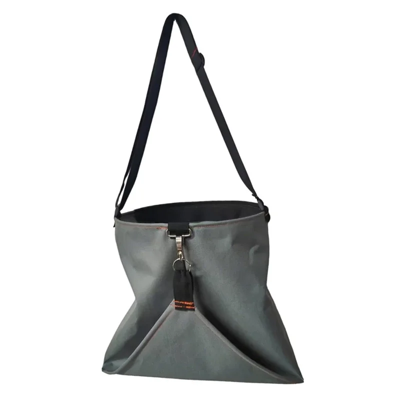 Wasserdichte Oxford-Stoff Obstpflückertasche mit Schnellverschlussspange für Garten, Bauernhof und Outdoor-Ernte - Grau
