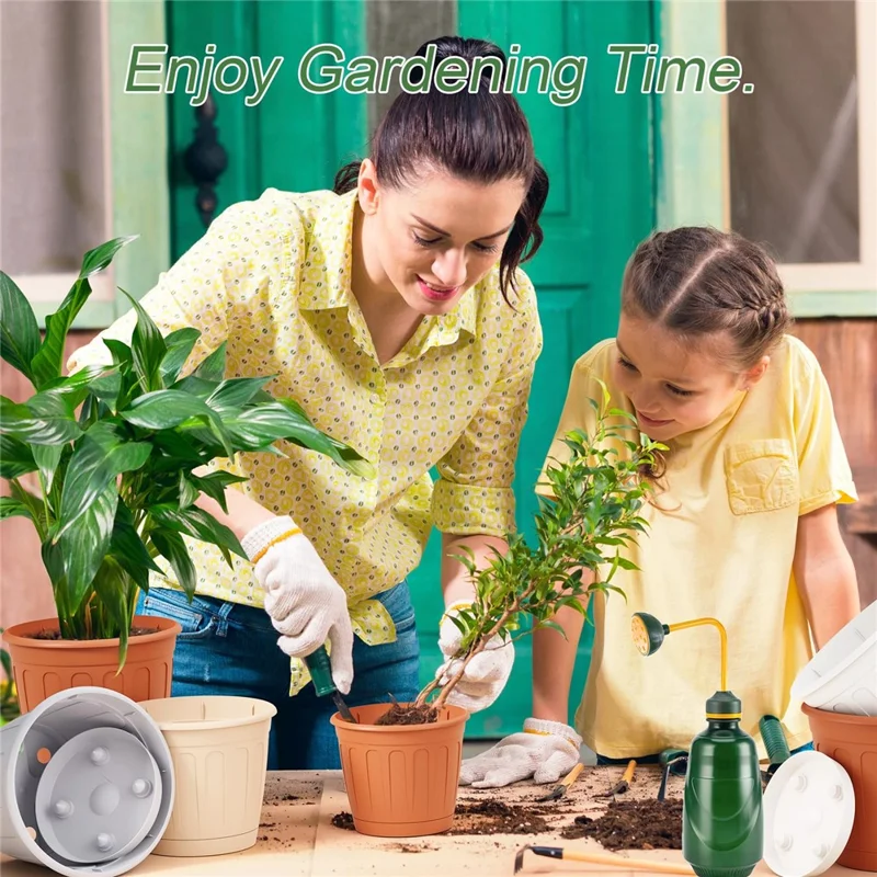 Innaffiatoio con Beccuccio Lungo a Manico Stretto, Beccuccio Sottile e Collo Piegato per Giardinaggio Domestico / Piante da Interno - Verde