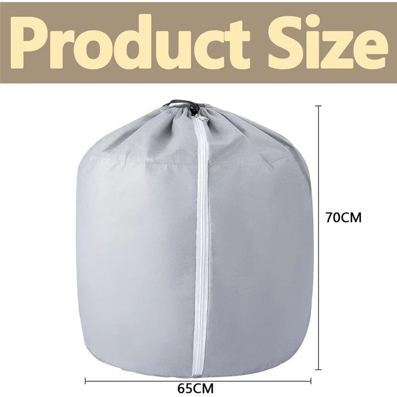 65 x 70cm Plant Frost Protection Cover Garden Tree Anti-Freeze Insulation Bag Oxford Fabric Eco-Friendly Pot Shield - Grey