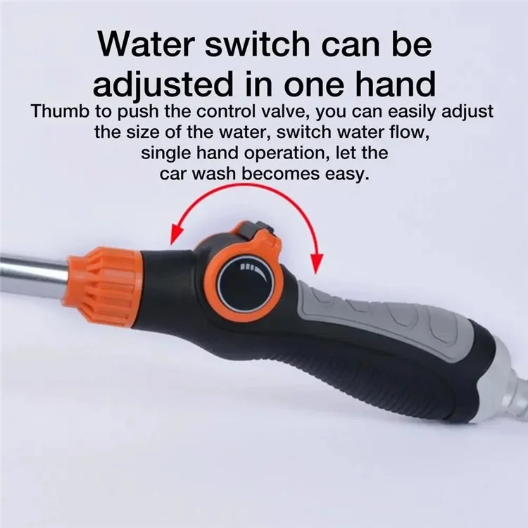 Household Car Washing Spray Nozzle High Pressure Water Spray Multiple Spray Modes Car Water Gun Cleaning Tool