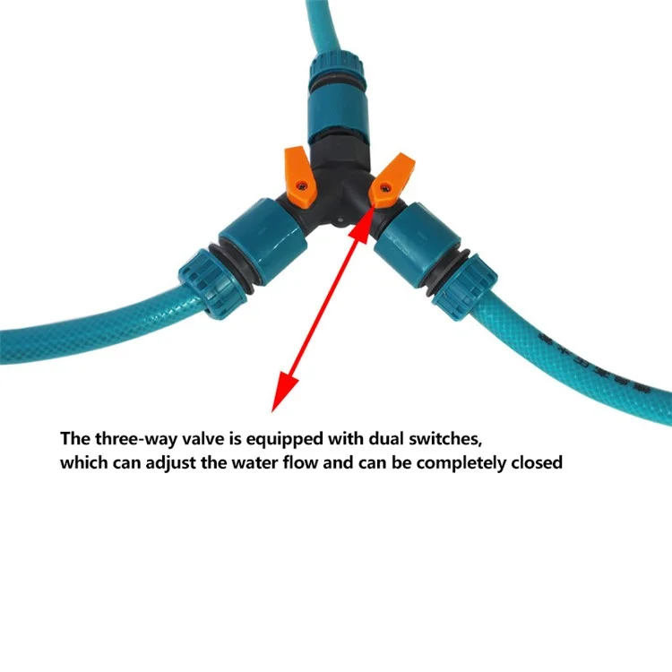 Válvula de Desviador Com Interruptor Separador de Água de 3 Vias Y Forma do Adaptador Conector de Tubo Para 1 / Conector Rápido de 2 Polegadas