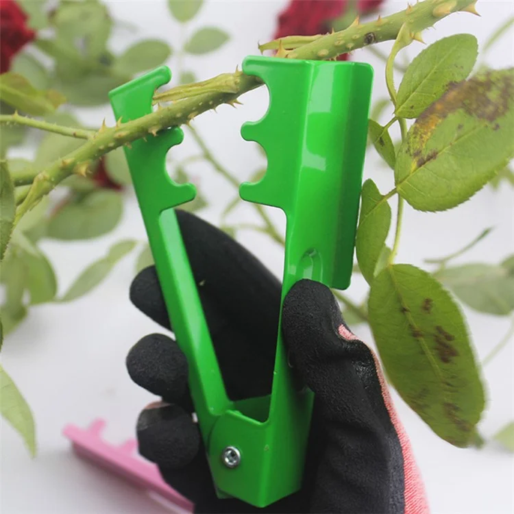 8002h Rose Leaf Thorn Stripper Árvore Removedor de Ferro Para Jardinagem Arranjo de Flores - Verde