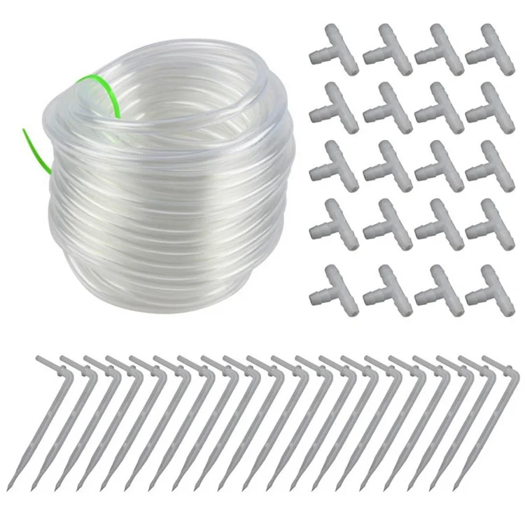 Tuyau d'arrosage en PVC transparent de 20 m pour irrigation goutte-à-goutte de jardin