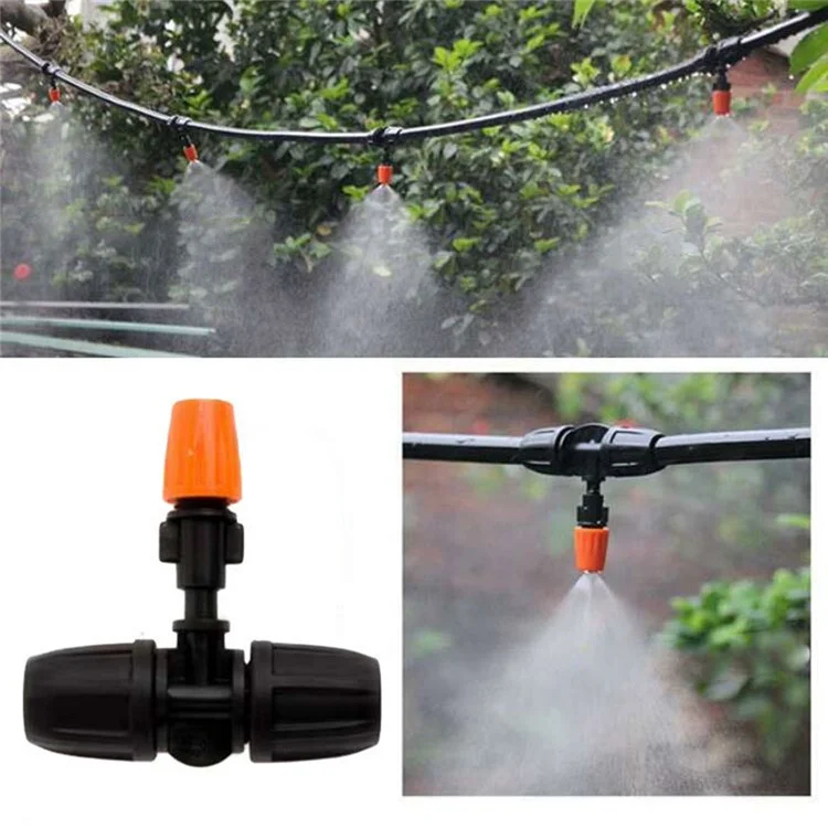 100 pièces de raccord de tuyau d'irrigation de jardin Connecteur Tuyau d'eau de pelouse Coupleur - 9x12 droits 