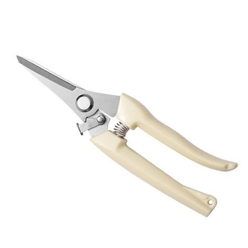 Garden Pruning Shears Scissors Stainless Steel Blade Handheld Pruners - Straight Blade
