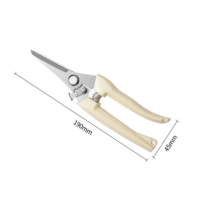 Garden Pruning Shears Scissors Stainless Steel Blade Handheld Pruners - Straight Blade