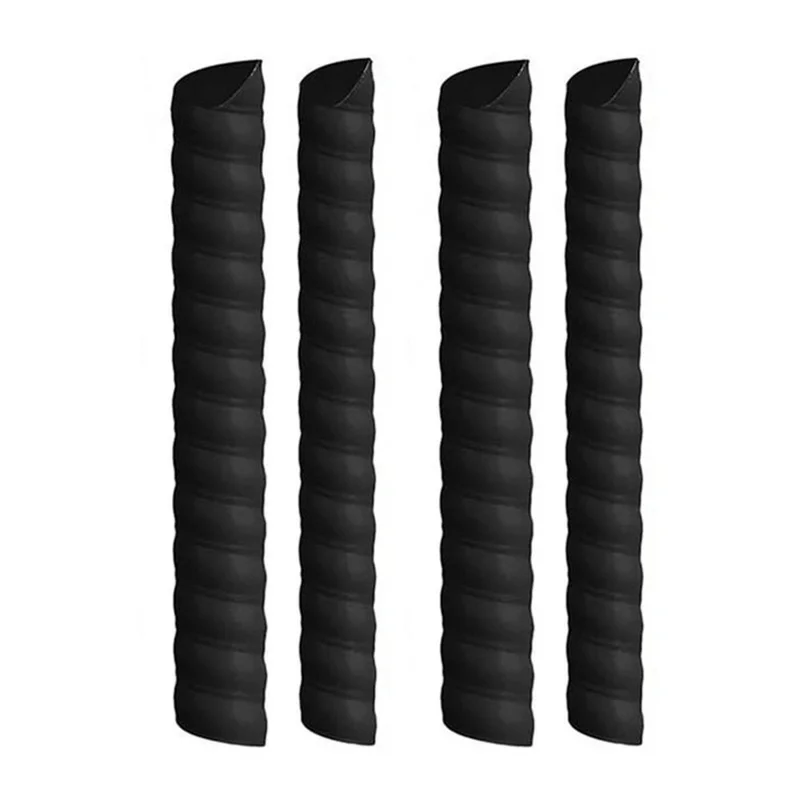 2 Large + 2 Small Tree Trunk Protectors Plastic Tree Trunk Wrap Pipes Bark Guard - Black