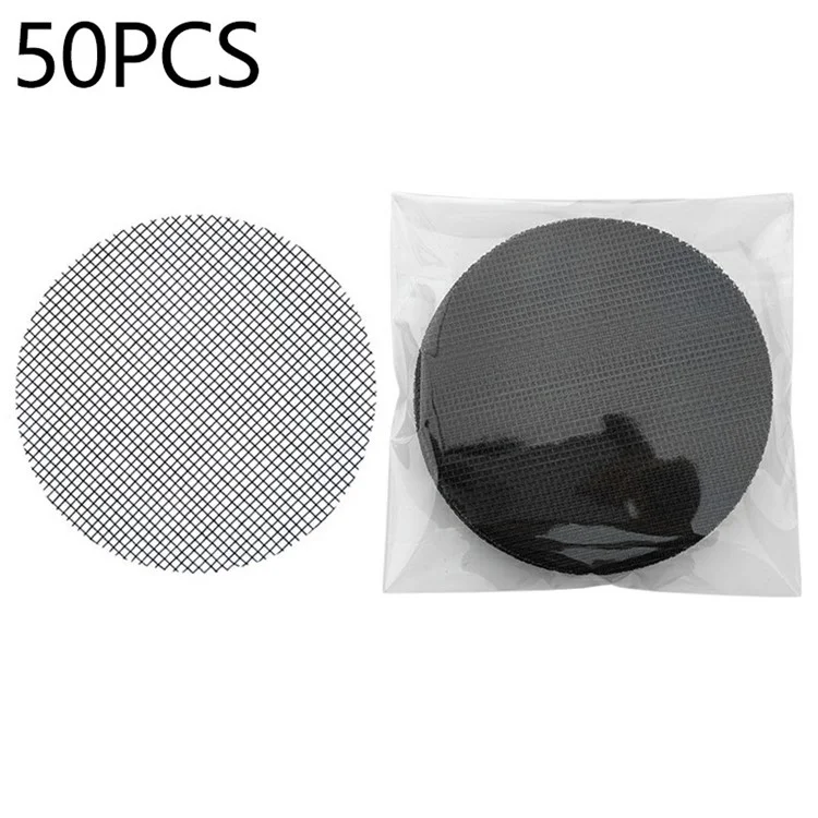 50Pcs Round Gardening Mat Impermeable Pad Flower Pot Mesh Pads Hole Gasket, 4.5cm Diameter