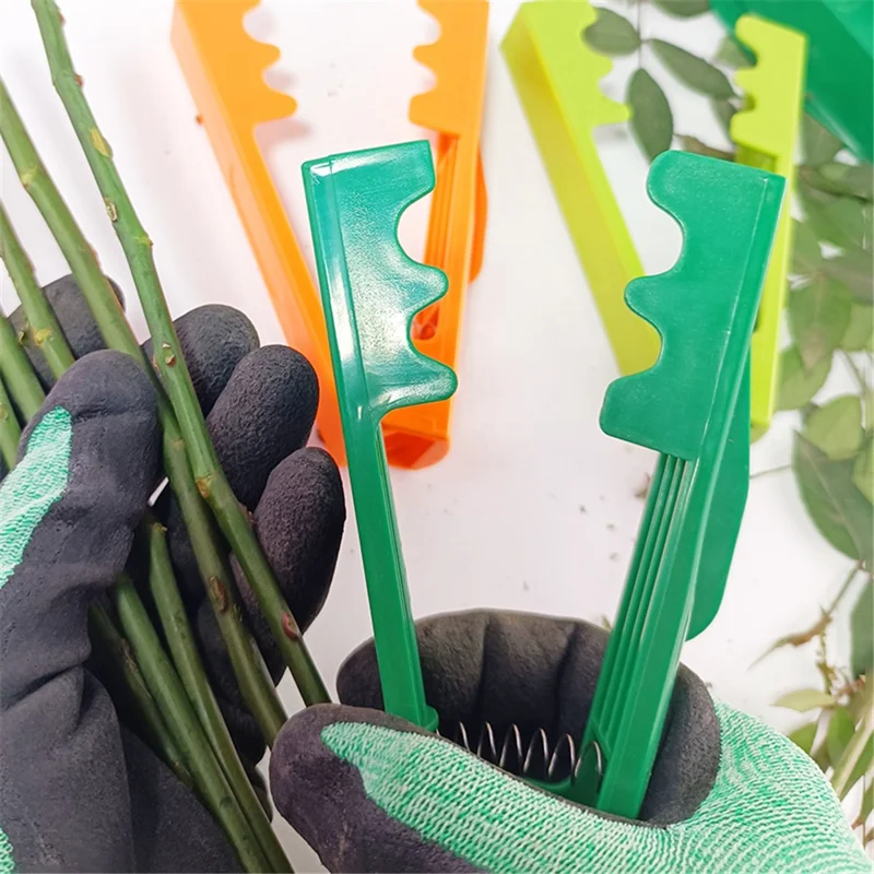 Rose Leaf Thorn Stripper Kit Stripping Tool Thorn Remover Stem Cleaner Tool for Gardening Flower - Blue