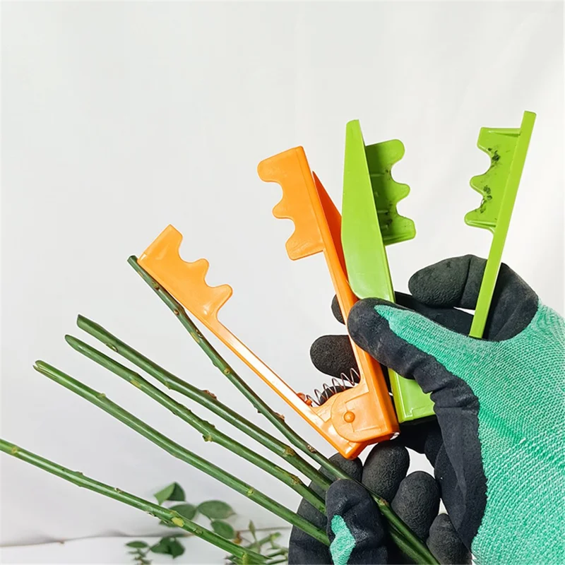 Rose Leaf Thorn Stripper Kit Stripping Tool Thorn Remover Stem Cleaner Tool for Gardening Flower - Blue