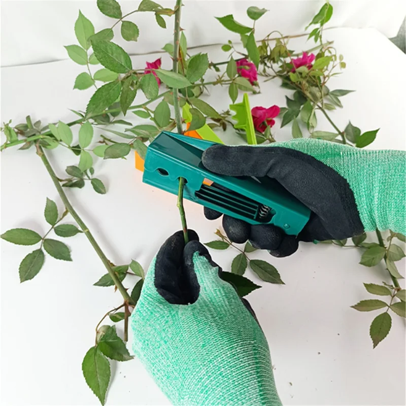 Rose Leaf Thorn Stripper Kit Stripping Tool Thorn Remover Stem Cleaner Tool for Gardening Flower - Blue