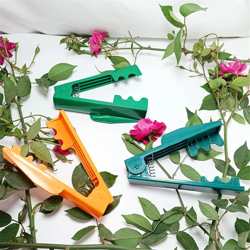 Rose Leaf Thorn Stripper Kit Stripping Tool Thorn Remover Stem Cleaner Tool for Gardening Flower - Blue