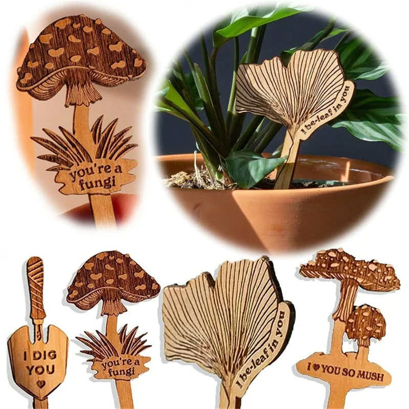4Pcs Garden Labels Plant Identification Card Sign Tags Potted Bonsai Markers