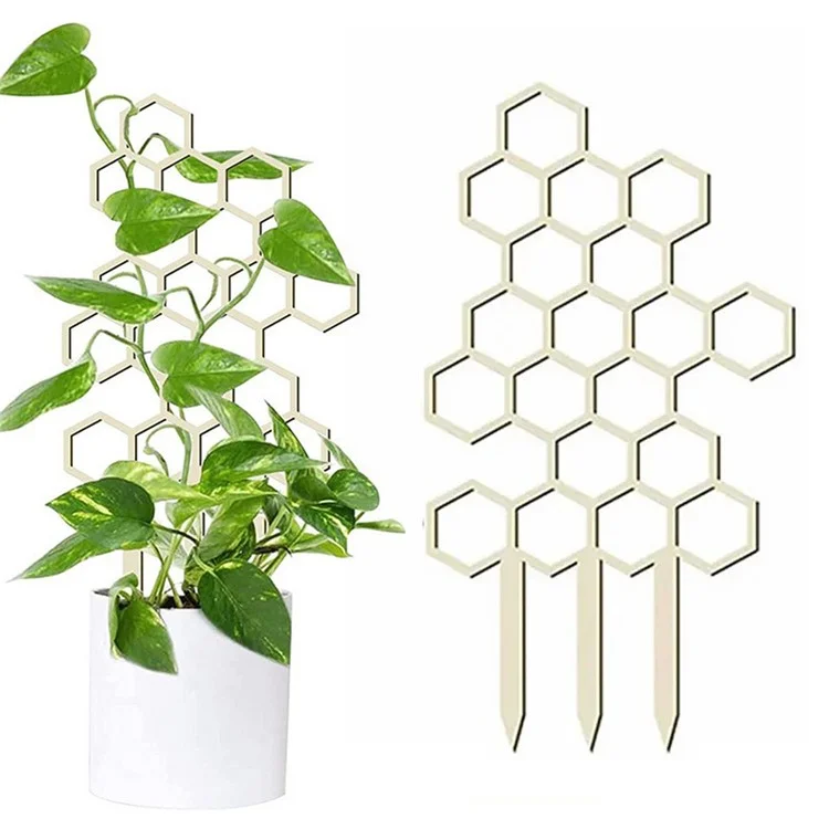 Stabilizing Plant Support 19x10cm Board Trellis for Potted Climbing Plants