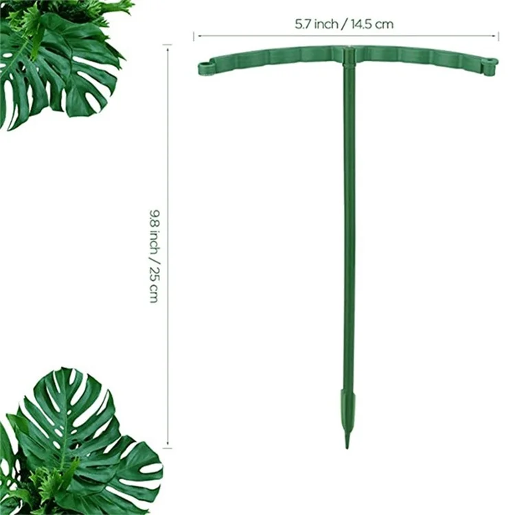 FS-2139 6Pcs / Set 25cm Garden Plastic Plant Supports Stakes for Peony, Hydrangea, Vines