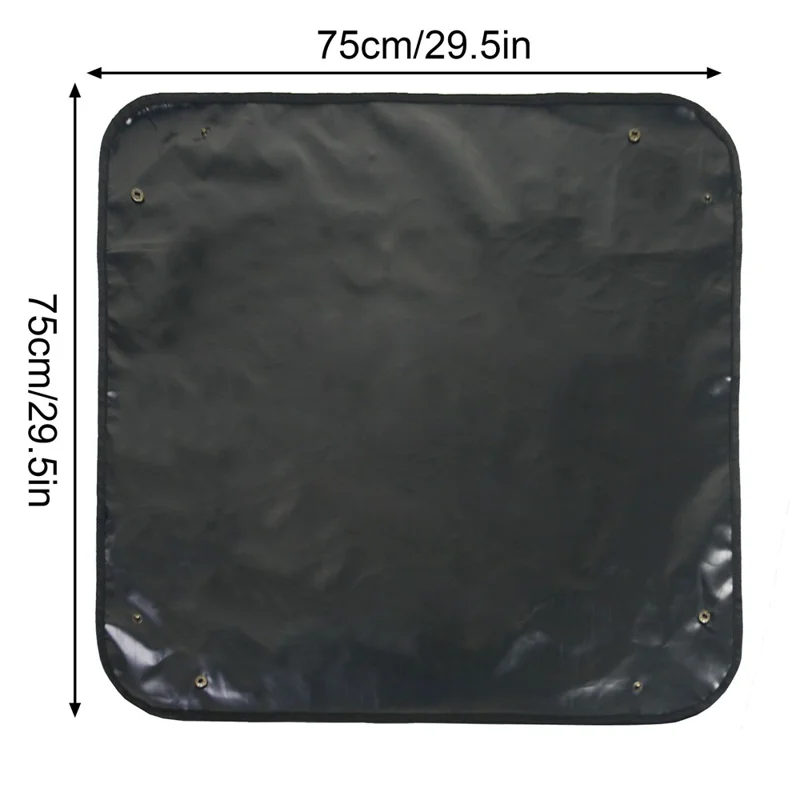 75x75cm Plant Transplanting Mat 600D PVC Oxford Cloth Waterproof Succulent Repotting Anti-dirty Mat - Leaves