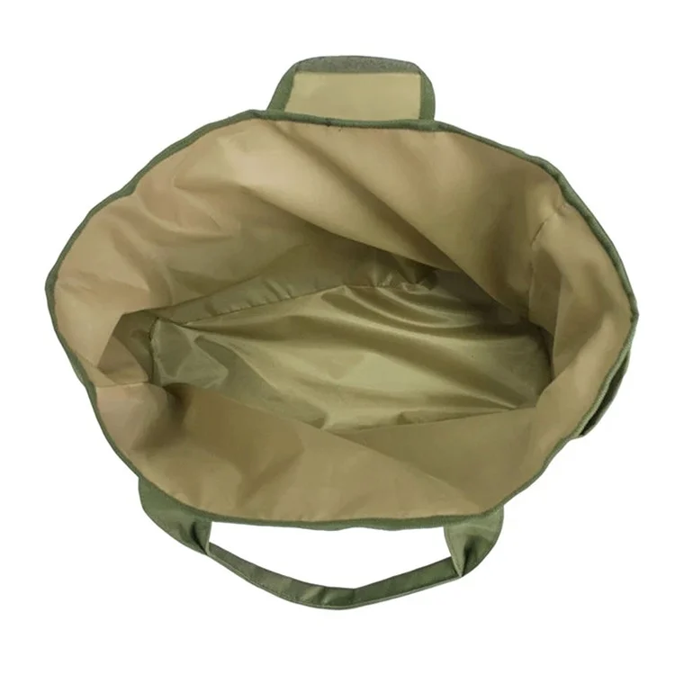 Sac à main pour outils de jardin en toile Oxford 9 poches - Vert armée + Kaki