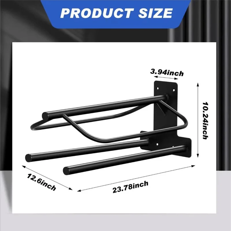 Wall Mounted Saddle Rack for Horse Tack Storage Heavy Duty Metal Equestrian Equipment Organizer
