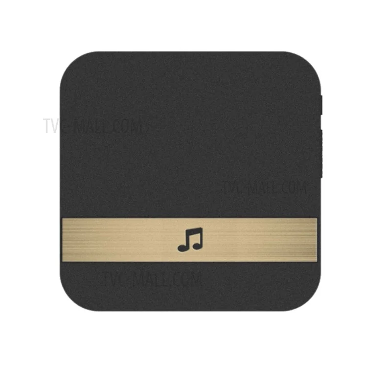 433МГц Беспроводной умный видеозвонок Chime Music Receiver Home Security Indoor Intercom Door Bell - Черный EU Plug