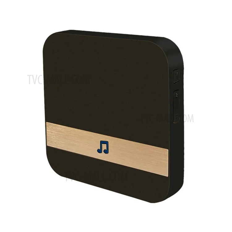 433МГц Беспроводной умный видеозвонок Chime Music Receiver Home Security Indoor Intercom Door Bell - Черный EU Plug