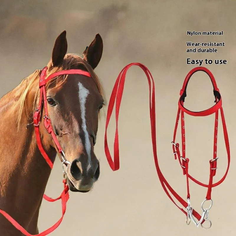 Pferde-Halfter-Seil Reitsport Kopfgeschirr 1,3m Nylon-Zügel für präzise Kontrolle