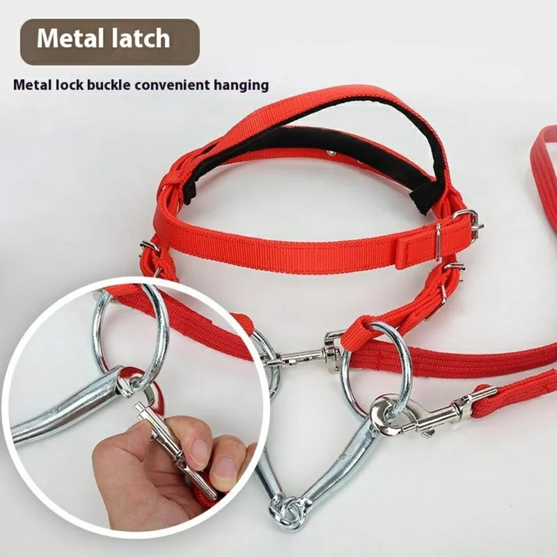 Pferde-Halfter-Seil Reitsport Kopfgeschirr 1,3m Nylon-Zügel für präzise Kontrolle