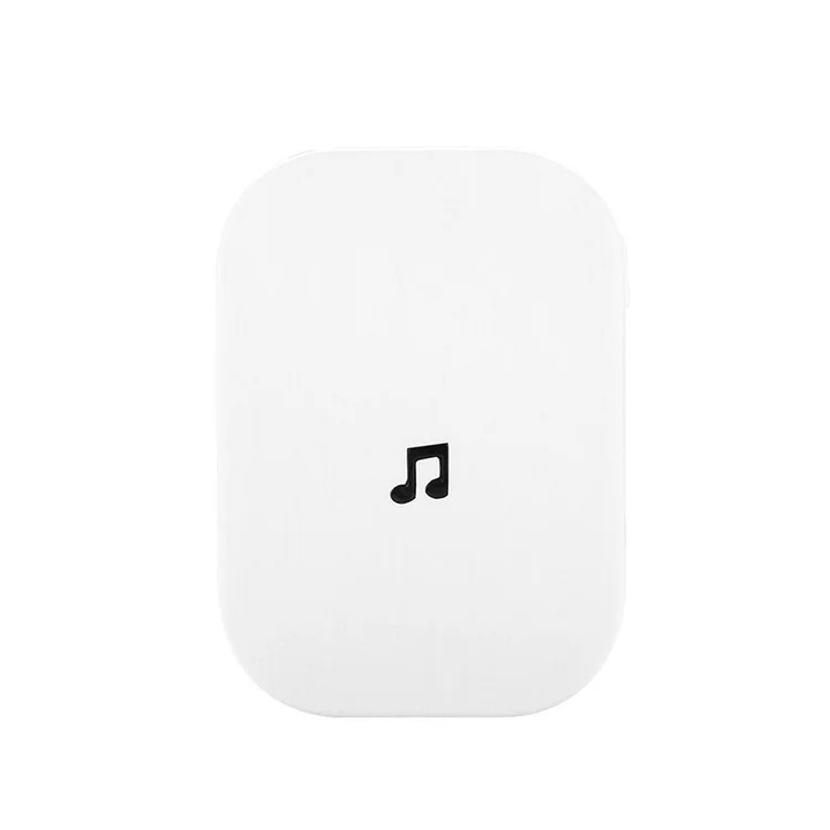 433MHz Plug-in Chime Wireless Video Doorbell Einstellbare Lautstärke Melodieauswahl Ding-Dong Türklingel - Weiß US-Stecker