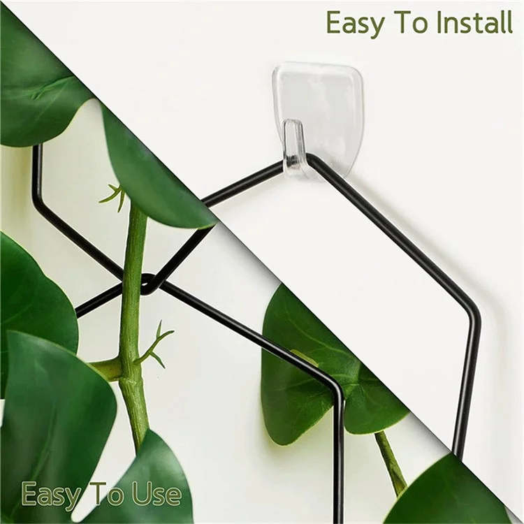 18Pcs Plant Support Trellis DIY Climbing Plant Wall Decor Hexagonal Chain Link Grid